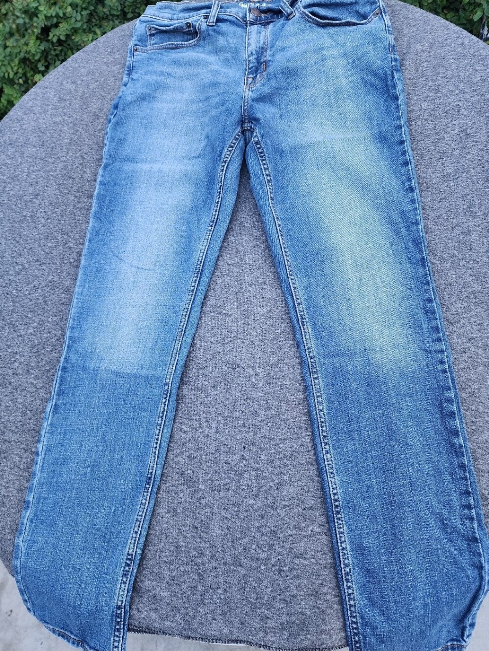Men's Blue Denim Jeans - Classic Straight Fit W34 X L34